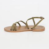 AHI sandales en cuir olive