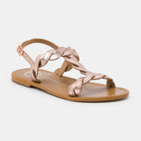 BURKE Sandale brillante en cuir