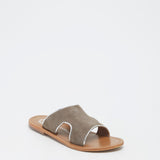 INTERVALLE mules en cuir