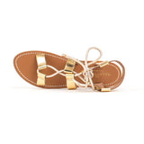 LEILANI Sandale brillante en cuir