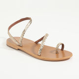 ORVOKKI Sandale brillante en cuir
