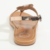 RUOLAN Sandale brillante en cuir
