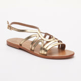 MORGAN Sandale brillante en cuir