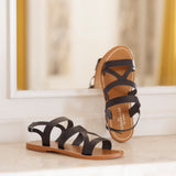 Jade sandales en cuir