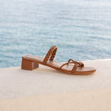 GERALDINE talons en cuir
