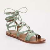 CRESCENT sandales en cuir