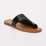 Abhigita mules entre-doigts en cuir
