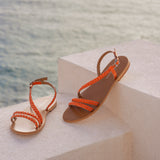 ABINAYA sandales en cuir