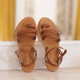 AGNES sandales entre-doigts en cuir