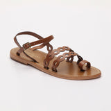 AGNES sandales entre-doigts en cuir