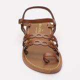 AGNES sandales entre-doigts en cuir