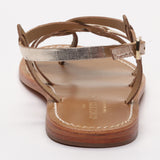 GRAHAM sandales en cuir ltgoldcroco