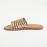 AYAME Mule brillante en cuir