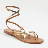 ELANIE Sandale brillante en cuir