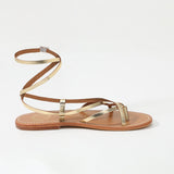 ELANIE Sandale brillante en cuir
