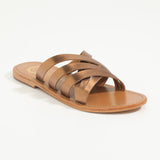 MARICA Mule brillante en cuir