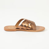 MARICA Mule brillante en cuir