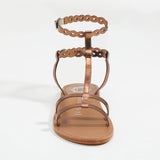 JESSAMINE Sandale brillante en cuir
