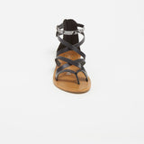 MONROE Sandale neutre en cuir