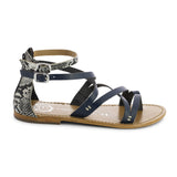 MONROE Sandale neutre en cuir