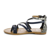 MONROE Sandale neutre en cuir