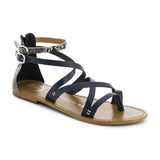 MONROE Sandale neutre en cuir