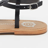 JERSEY Sandale neutre en cuir
