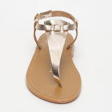 JERSEY Sandale brillante en cuir