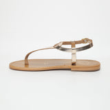 JERSEY Sandale brillante en cuir