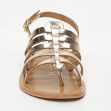 OLLEROS Sandale brillante en cuir