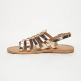 OLLEROS Sandale brillante en cuir