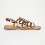 OLLEROS Sandale brillante en cuir