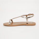 LORIA Sandale brillante en cuir