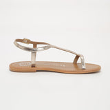 LORIA Sandale brillante en cuir