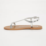 LORIA Sandale brillante en cuir