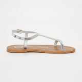 LORIA Sandale brillante en cuir