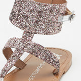 BROOKLYN Sandale poudrée en cuir