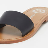 YORK Mule neutre en cuir