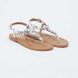WAKEFIELD Sandale brillante en cuir