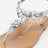 WAKEFIELD Sandale brillante en cuir
