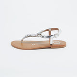 WAKEFIELD Sandale brillante en cuir