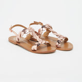 BURKE Sandale brillante en cuir