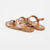 BURKE Sandale brillante en cuir