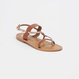 YANKEE Sandale en cuir