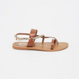 YANKEE Sandale en cuir