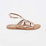 MORGAN Sandale brillante en cuir