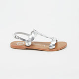 BURKE Sandale brillante en cuir