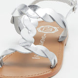 BURKE Sandale brillante en cuir