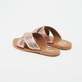 NASSAU Mule brillante en cuir