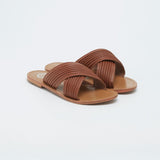 NASSAU Mule neutre en cuir